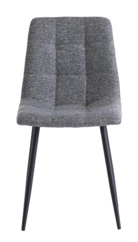 Esme Dining Chair in Dark Grey Fabric