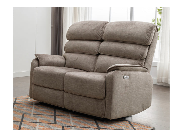 Westbury Taupe Fabric 2 Seater Recliner Sofa