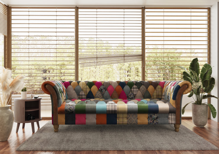 Harlequin Patchwork 2 Seater Chester Club - FOR BEST PRICES VISIT US