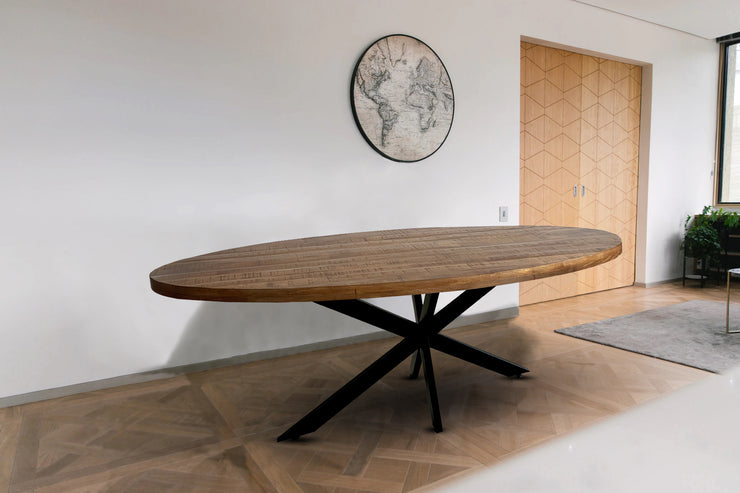 Rustic Kerela Mango 'Oval' Table