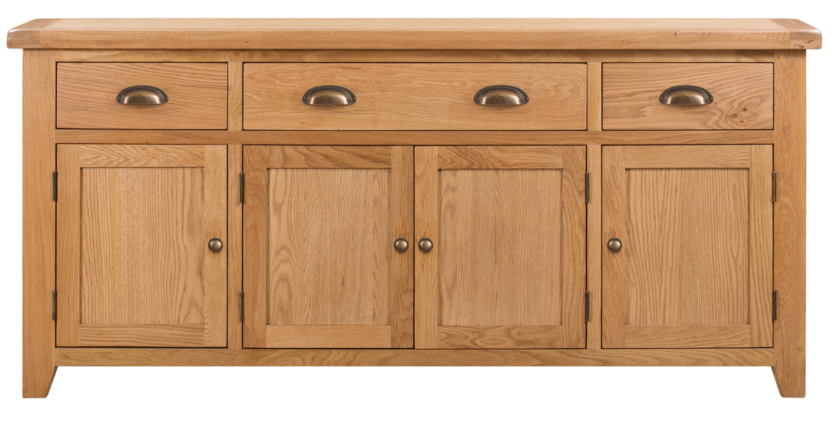 Wexford Oak 4 Bay Sideboard A World of Furniture