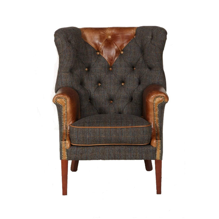 Kensington Chair - Moreland Harris Tweed - FOR BEST PRICES VISIT US