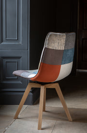 Atlanta Swivel Dining Chair - Patchwork