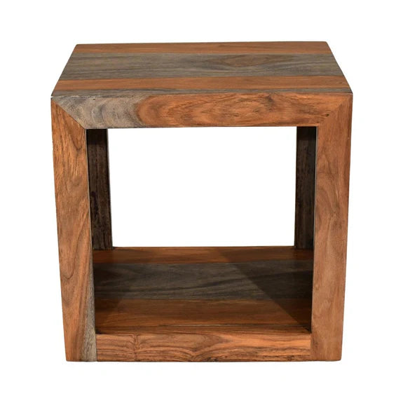 Goa 'Dark Tinted' Solid Sheesham - 1 Hole Cube Unit