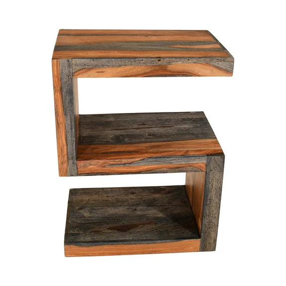 Goa 'Dark Tinted' Solid Sheesham - 'S' Side Table