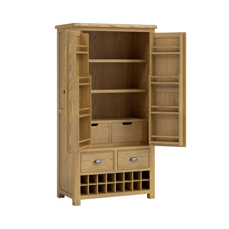 Chester Oak - Double Larder Unit