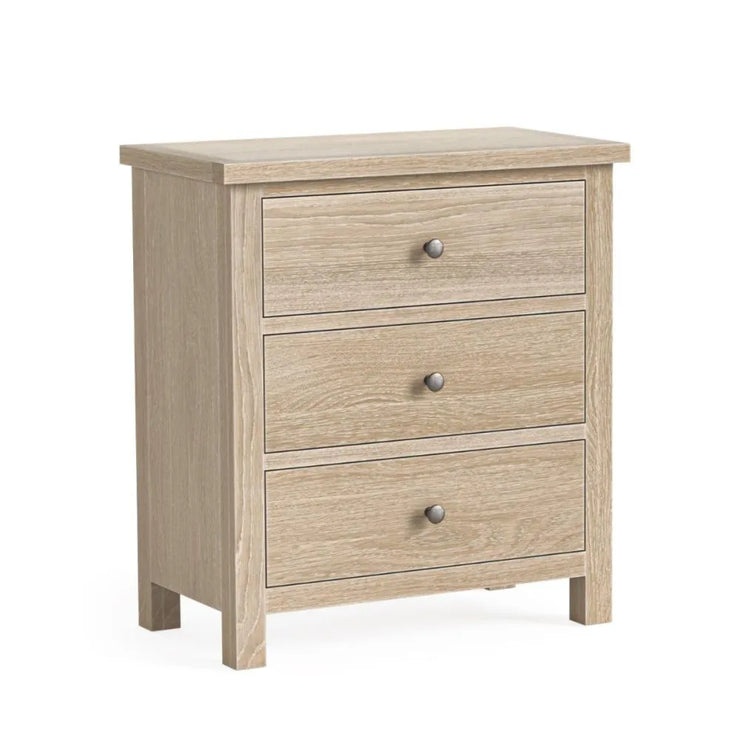 Country - Washed Oak - 3 Drawer Chest