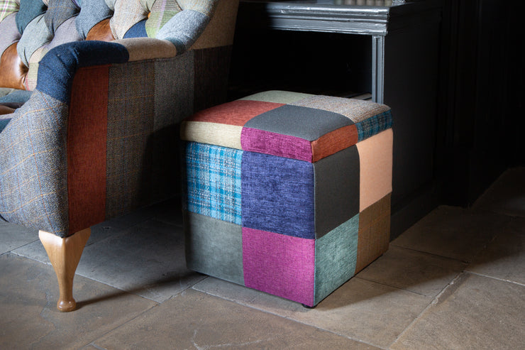 Harlequin Patchwork Storage Cube