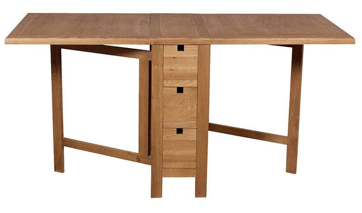 Hampshire Oak - Gateleg Dining Table with Drawers