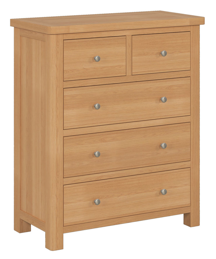 Camden 2 Over 3 Chest Of Drawers - Oak