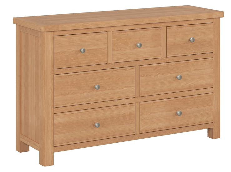 Camden 3 Over 4 Chest Of Drawers - Oak