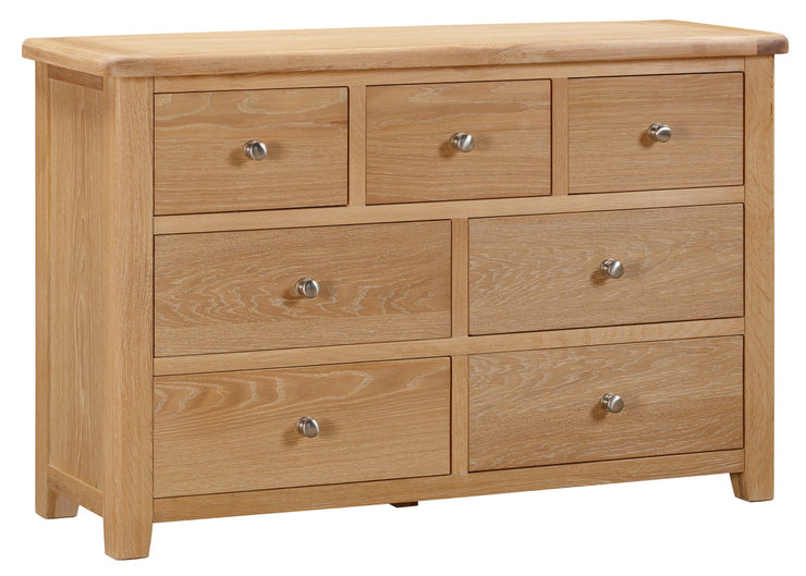 Charter Washed Oak 3 Over 4 Chest Of Drawers