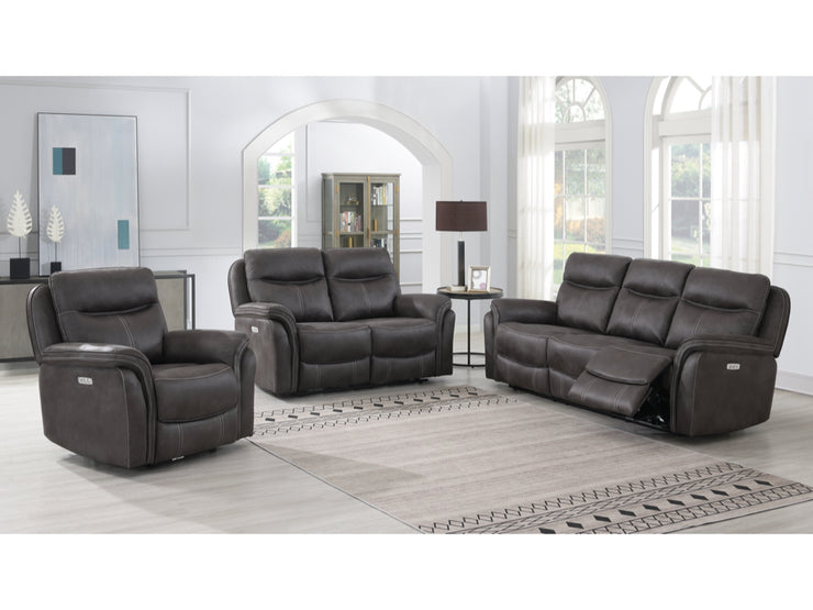 Clayton Grey 3 Seater Electric Recliner Sofa