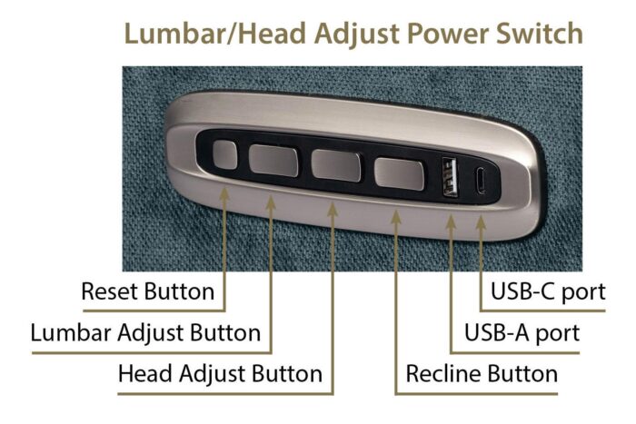 Lumbar / Head Adjust Power Switch