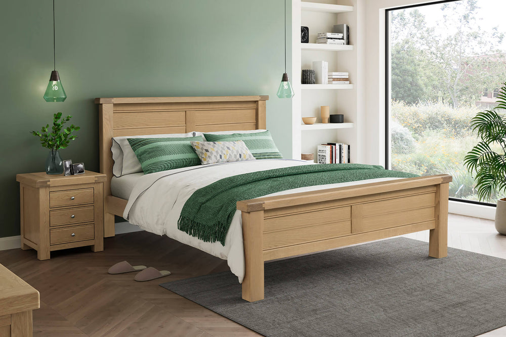 Dante Oak - 4'6 Bed Frame