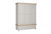 Dante Taupe - 3 Door Triple Wardrobe