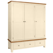 Dover Painted - Triple 3 Drawer Wardrobe