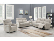 Farley 3 Seater Electric Recliner Sofa - Beige