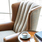 Fluted Wing Armchair in 3HTW Hunting Lodge