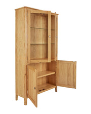 Boston Oak - Display Cabinet