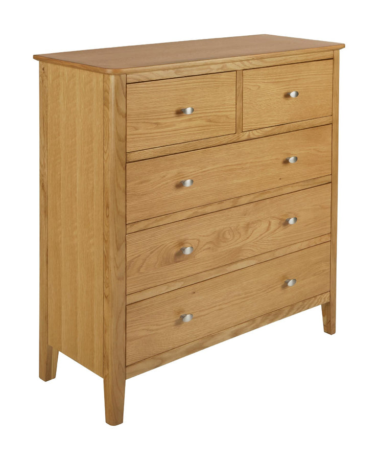 Boston Oak - 2 Over 3 Chest of Drawers