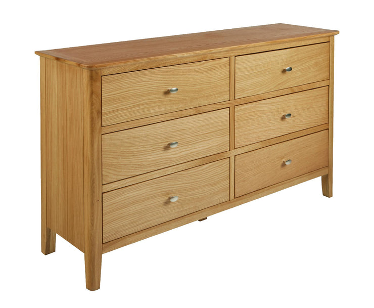 Boston Oak - 3 Over 3 Chest of Drawers