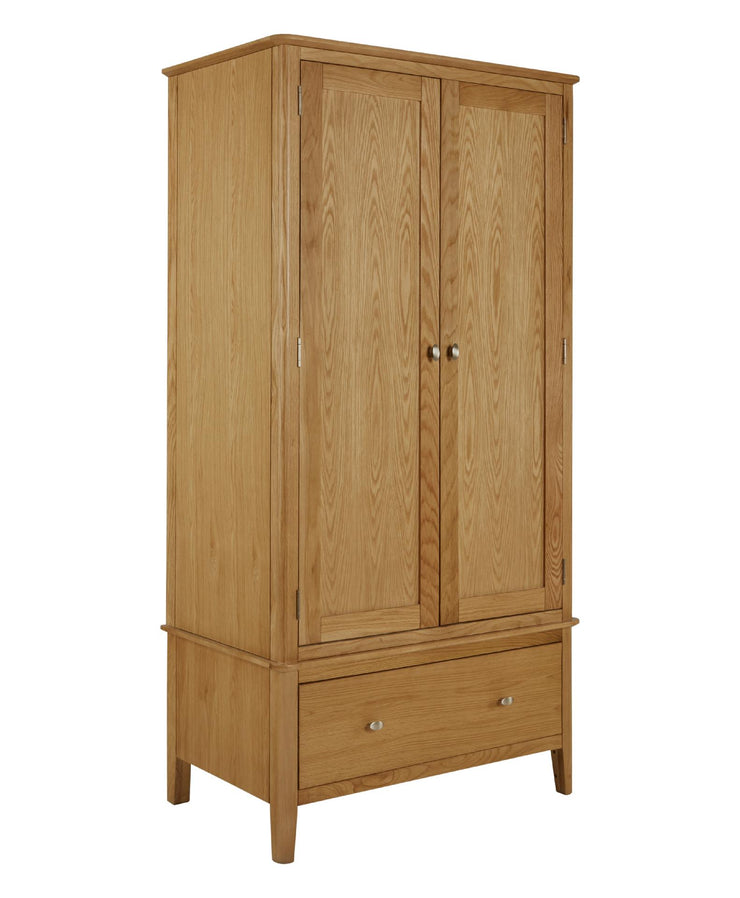 Boston Oak - Double Wardrobe