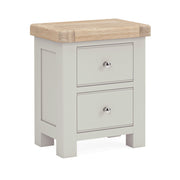 Chatsworth - Stone Grey 2 Drawer Bedside Table