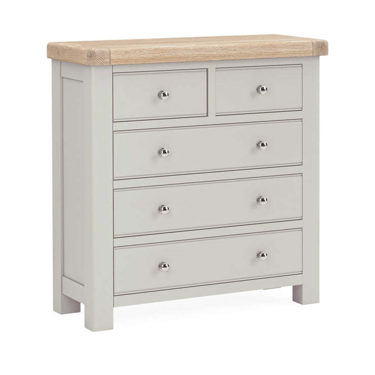 Chatsworth - Stone Grey 2 Over 3 Chest Of Drawers