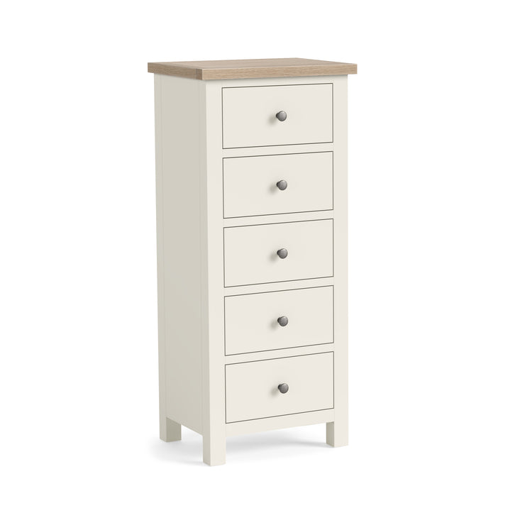 Country - White - 5 Drawer Tall Chest