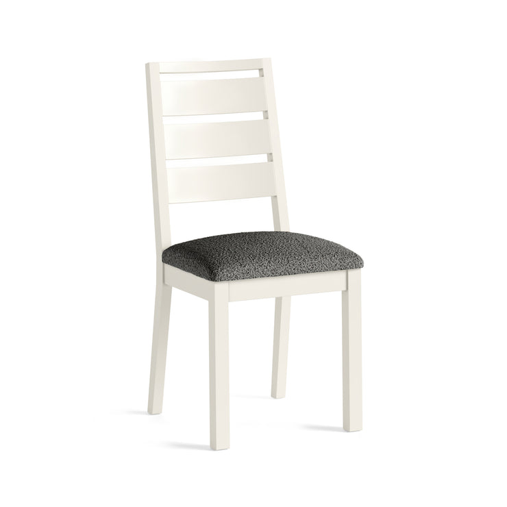 Country - White - Chair (Grey Seat Pad)