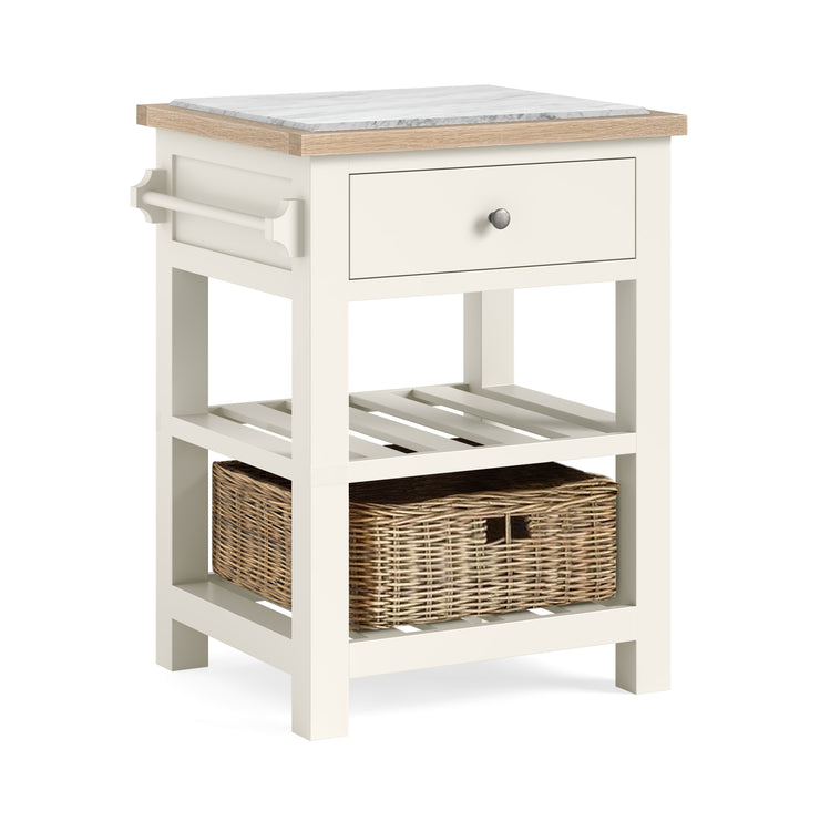 Country - White - Small Kitchen Island