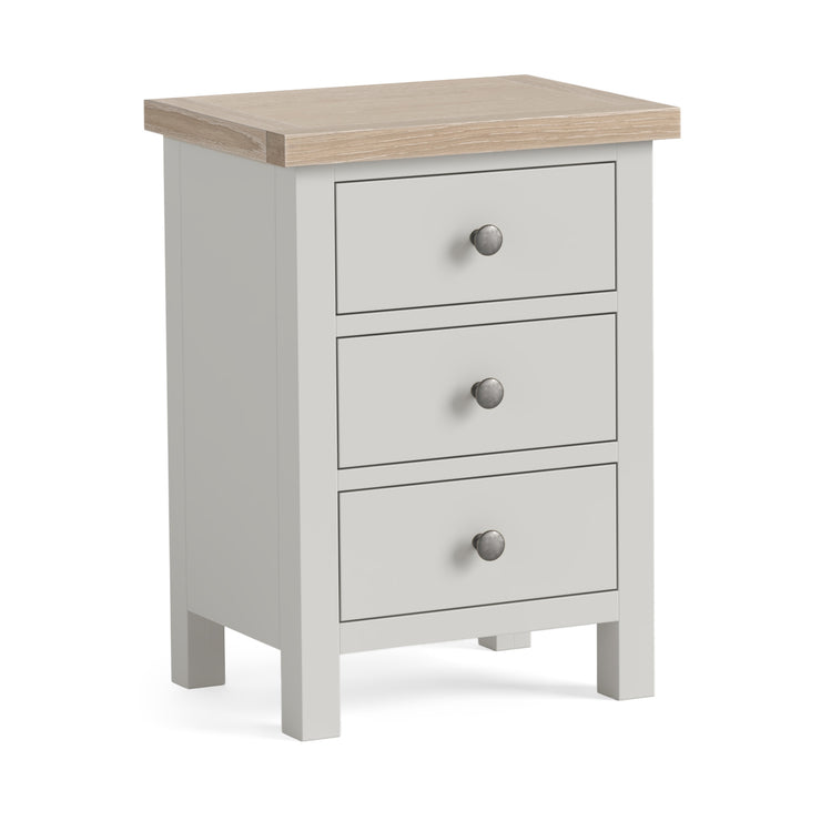 Country - Grey - 3 drawer bedside