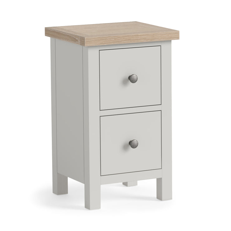 Country - Grey - 2 Drawer Narrow Bedside