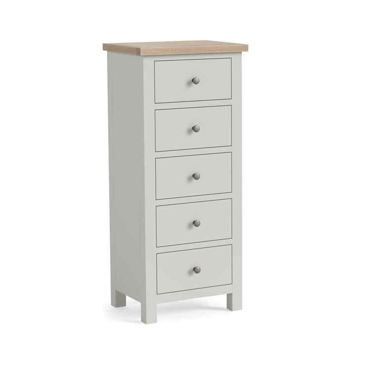 Country - Grey - 5 Drawer Tall Chest