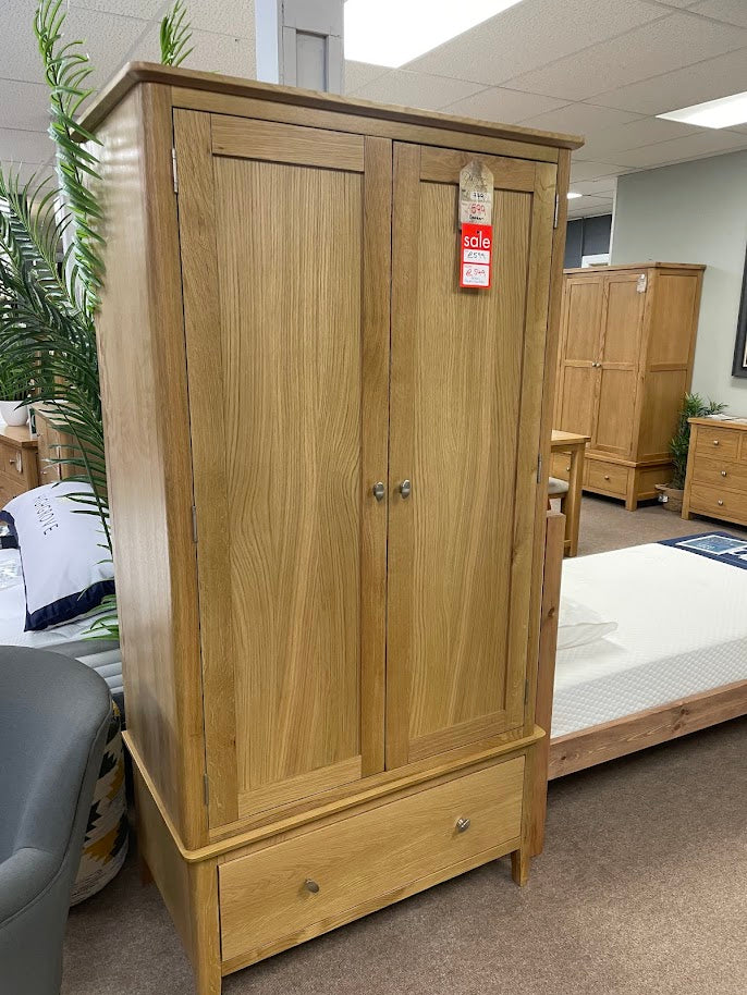 Boston Oak Wardrobe  - EX-DISPLAY
