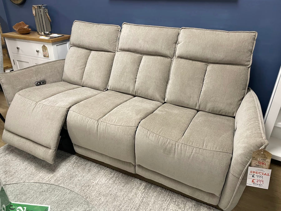 Ashton 3 Seater Electric Recliner  - EX-DISPLAY