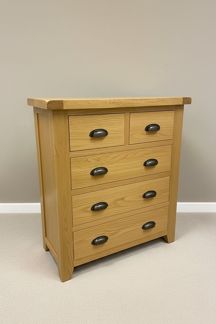 Wexford Oak - 2 Over 3 Chest of Drawers