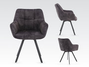 Jude 'Swivel' Dining Chair - Charcoal