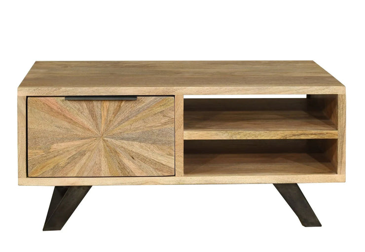 Kodi 'Sunburst' Mango - Small 1 Drawer Tv/ Coffee Table