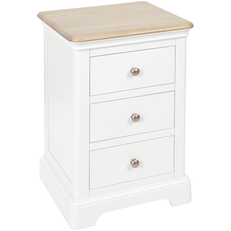 Lydford Painted Large 3 Drawer Bedside Cabinet
