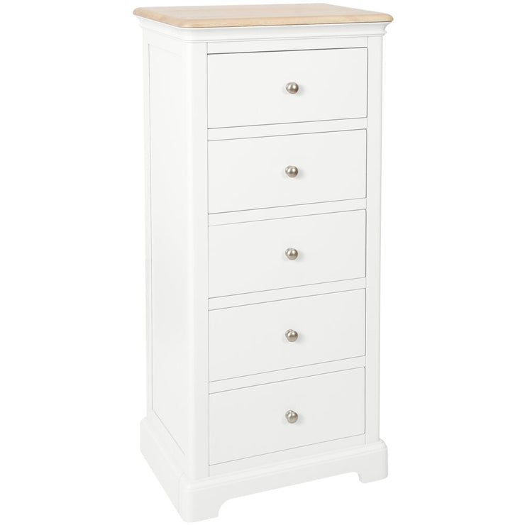 Lydford Painted 5 Drawer Tallboy Chest of Drawers