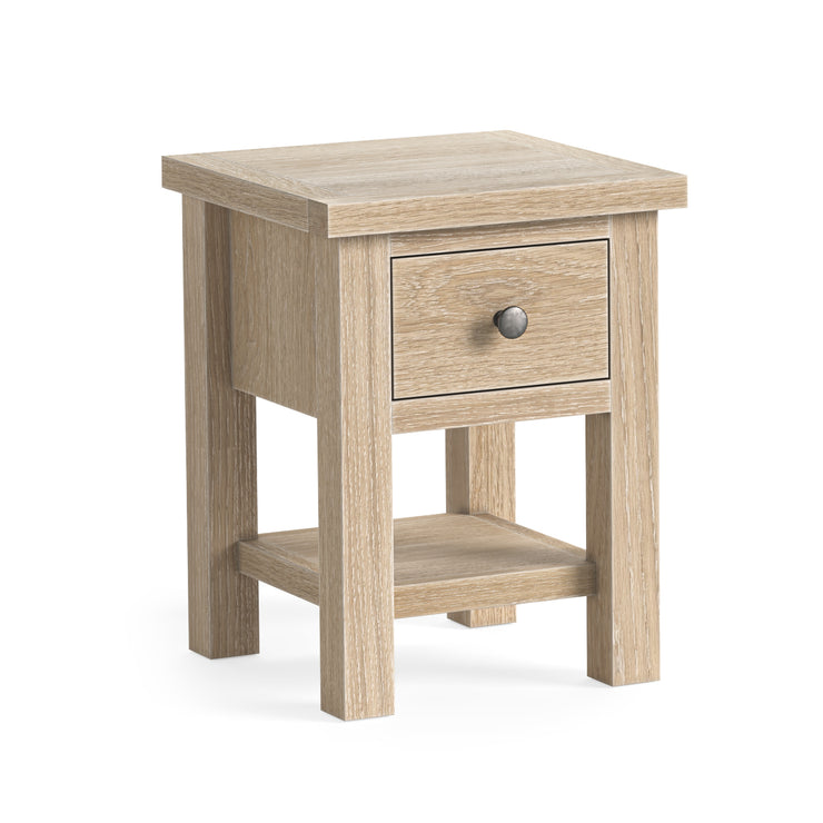 Country - Washed Oak - 1 Drawer Lamp Table