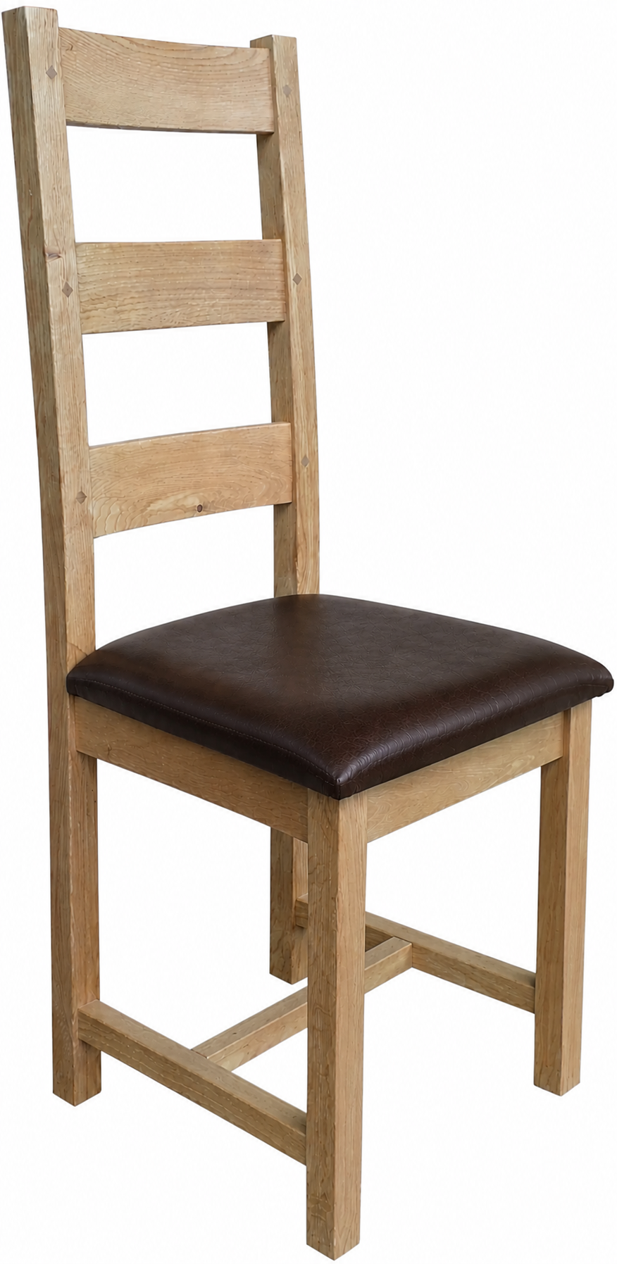 Wessex Oak Farmhouse Chair (Leather PU Seat)