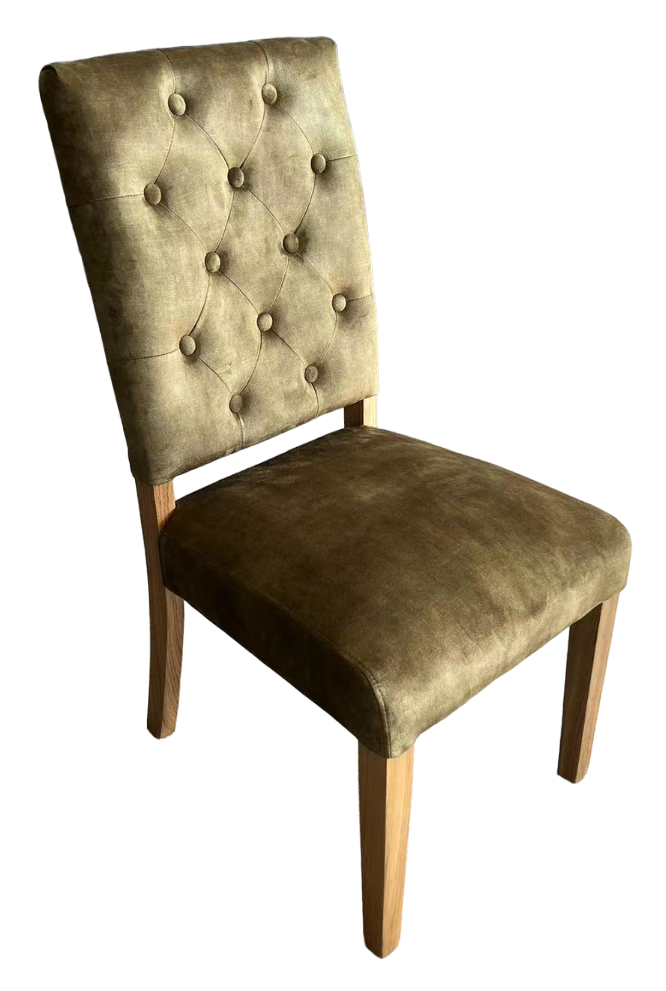 Lille Upholstered Dining Chair - Moss