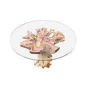 Lombok Root 150cm Glass Topped Dining Table