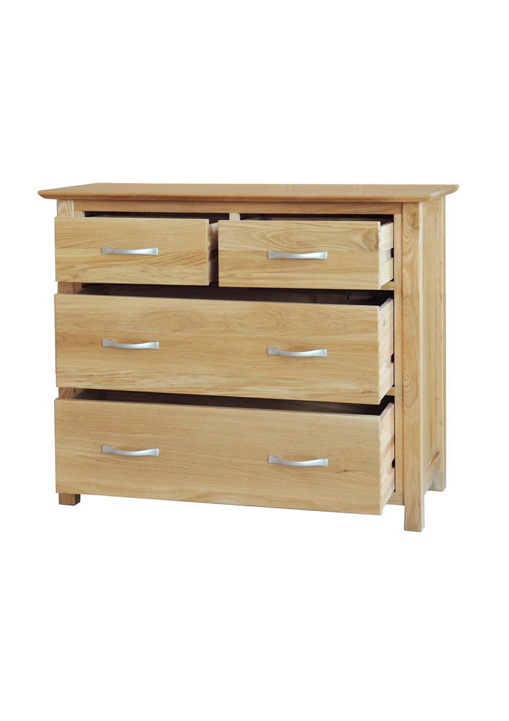 Newland Oak 2 Over 2 Chest of Drawers
