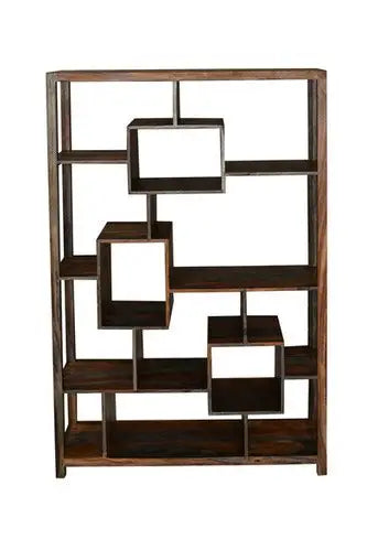 Goa 'Dark Tinted' Solid Sheesham - Display Bookcase