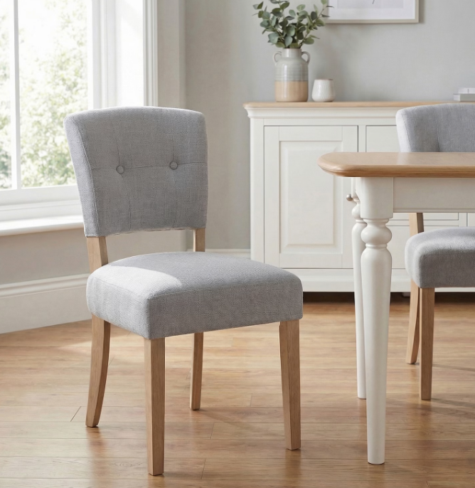 Oxford Chair (Pale Leg) in Stone