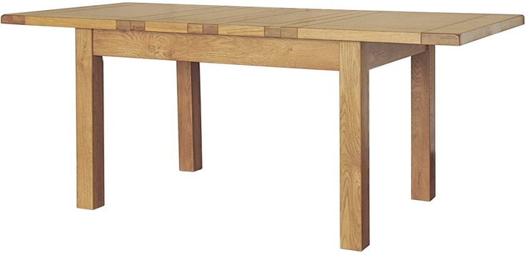 Deluxe Rustic Oak Twin Leaf Extending Dining Table – A World of Furniture